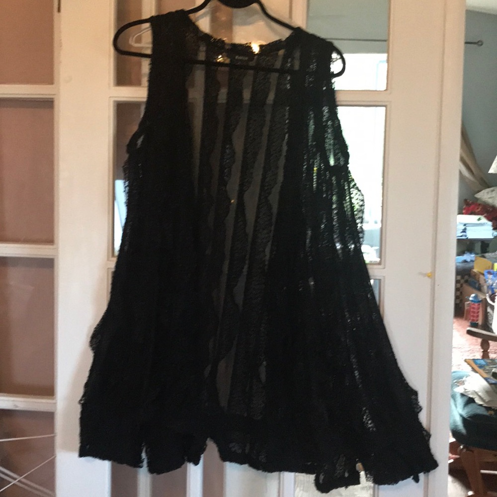 Black Lace plus sized woman’s Vest